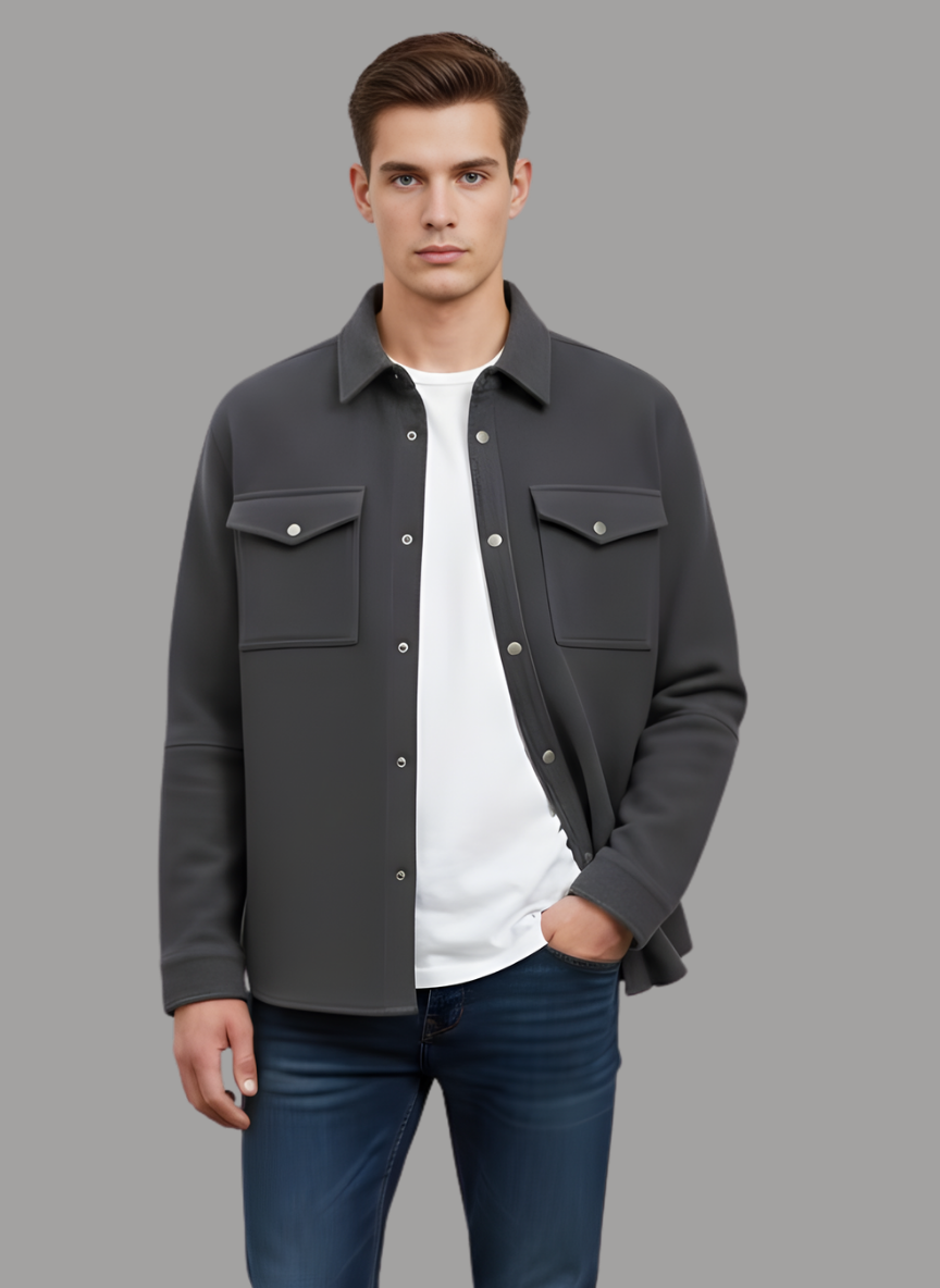 Uzbek Faux Suede Overshirt