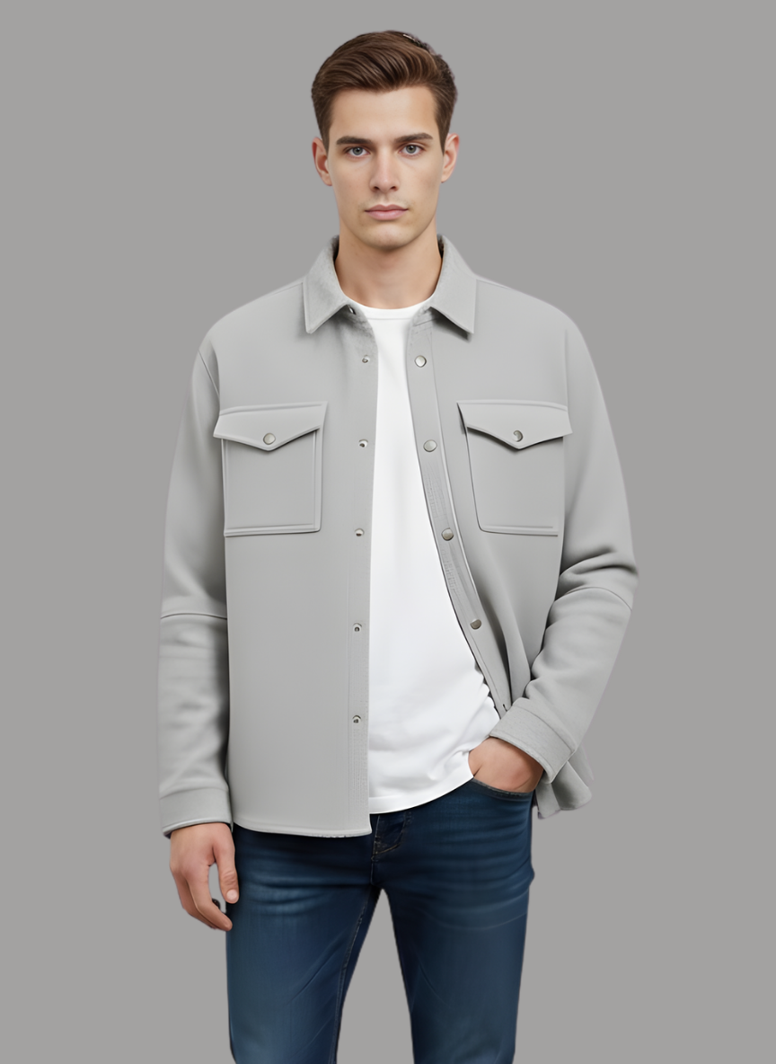 Uzbek Faux Suede Overshirt