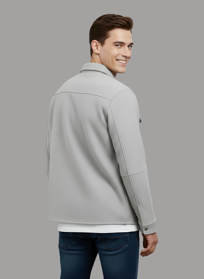 Uzbek Faux Suede Overshirt