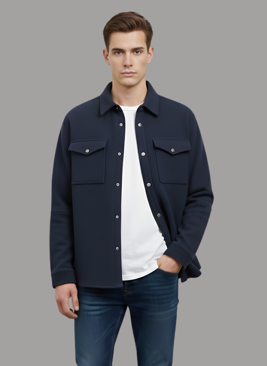 Uzbek Faux Suede Overshirt