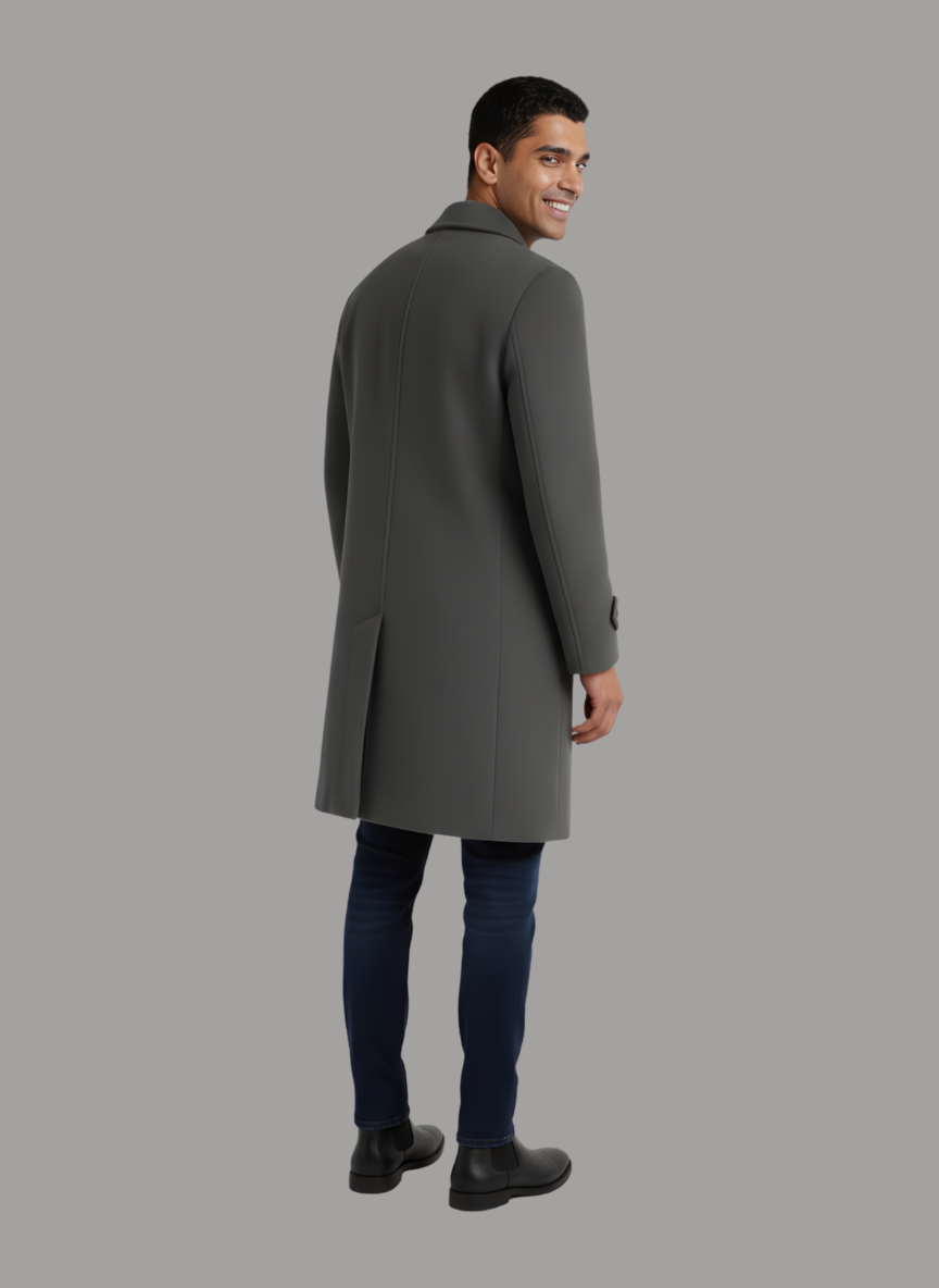 Valenor Single Breasted Overcoat