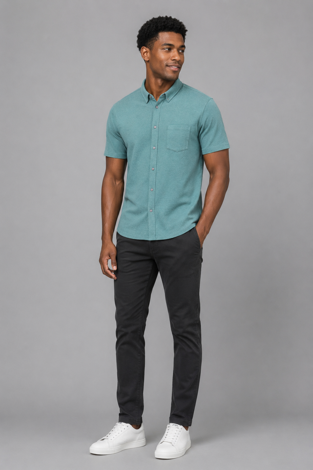 Vaughn Short Sleeve Strato Button Down