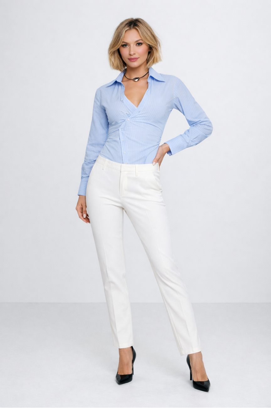 Vela Asymmetrical Long Sleeve Shirt