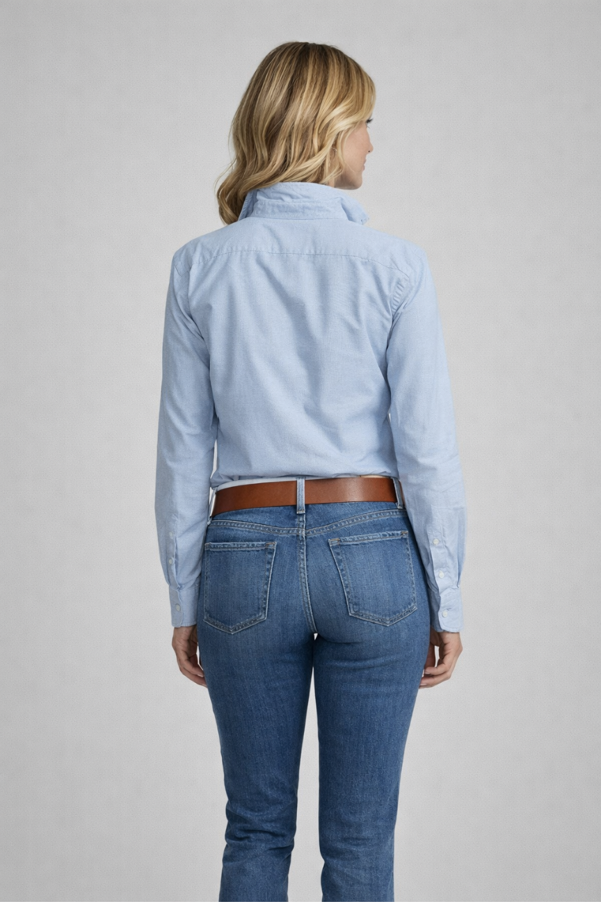 Victoria Women's Oxford Classic Fit Button Down Shirt