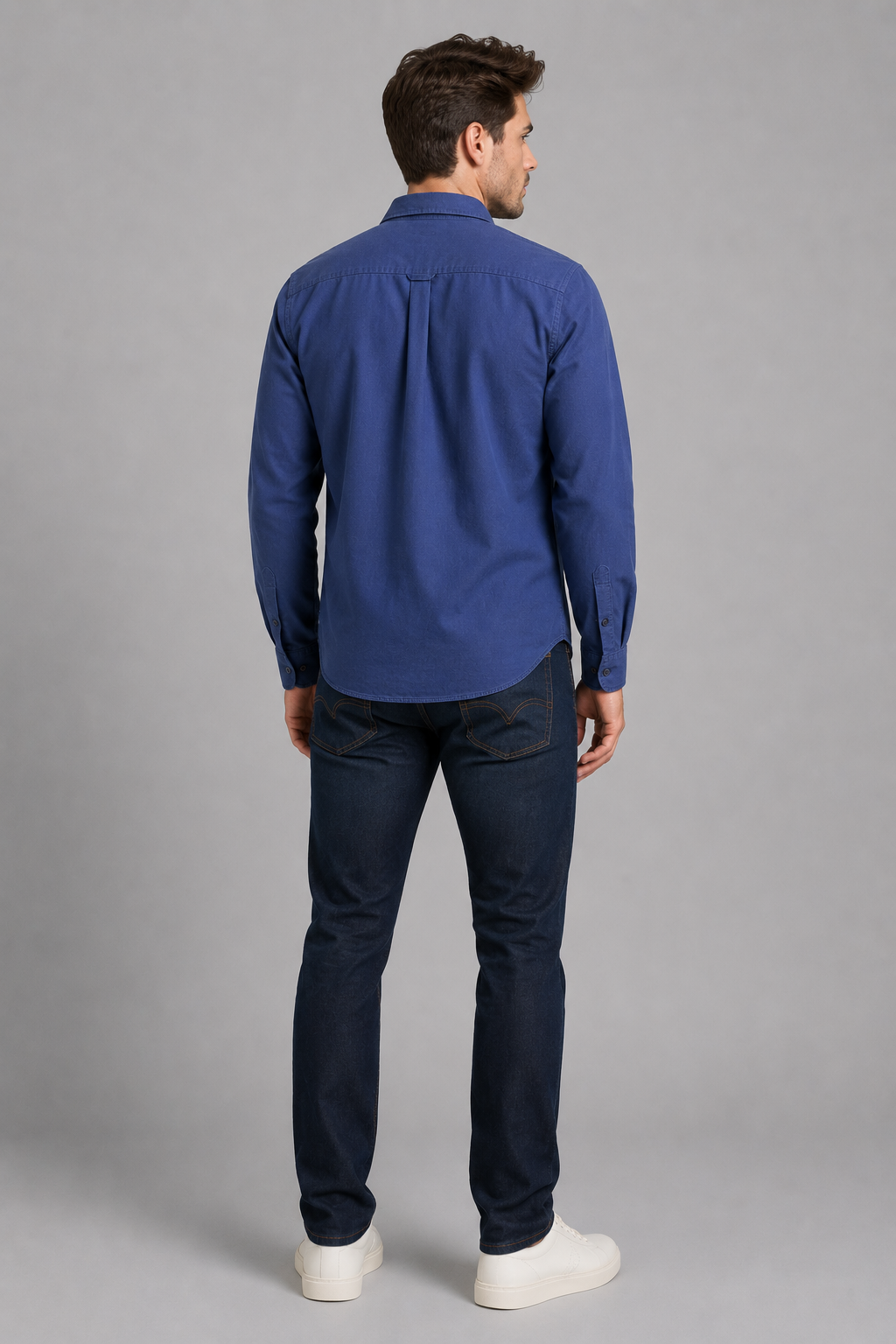 Vittorio Sunset One Pocket Standard Fit Cotton Linen Shirt