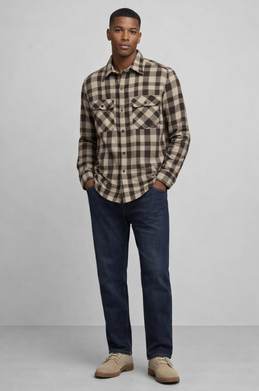 Worcester Flannel Pocket Station Shirt