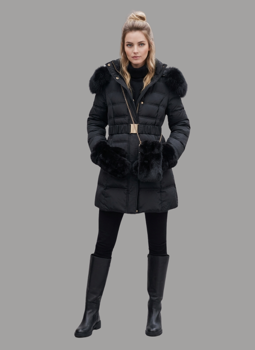 Zaragosa Slim-fit Insulated Puffer with Sling Bag