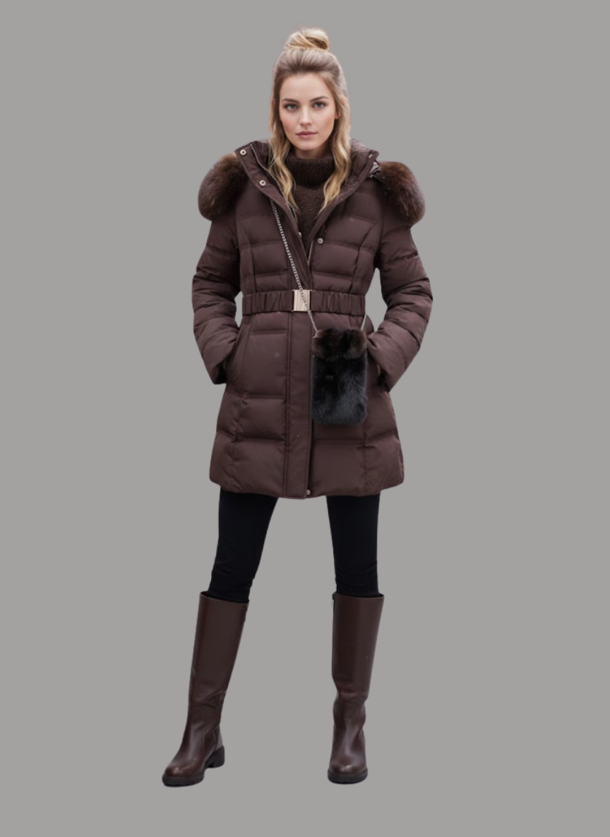 Zaragosa Slim-fit Insulated Puffer with Sling Bag