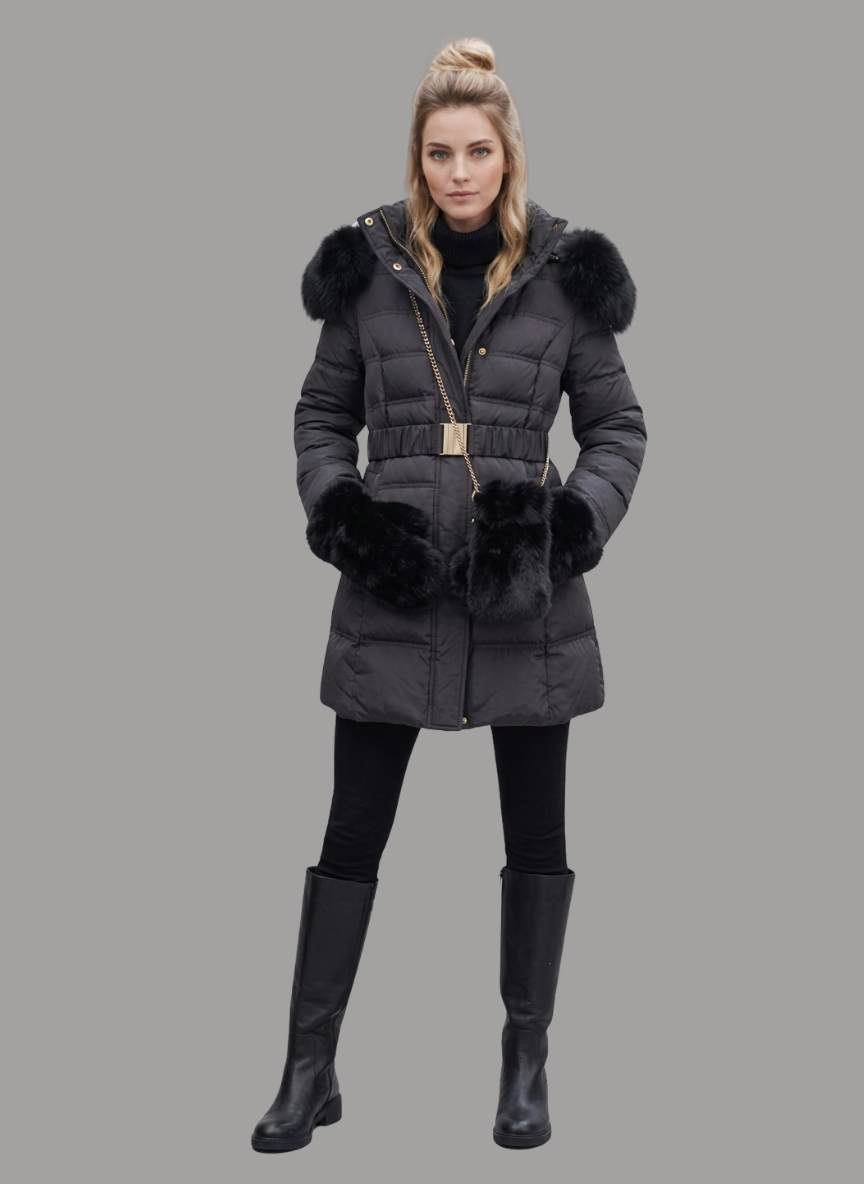 Zaragosa Slim-fit Insulated Puffer with Sling Bag