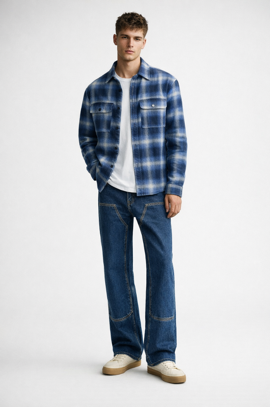 Zwolle Regular-Fit Flannel Overshirt